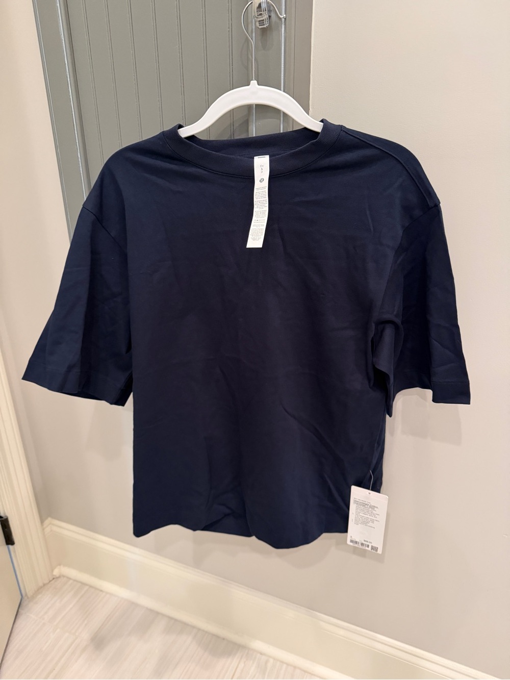 lululemon athletica Navy Short Sleeve Crew Tee